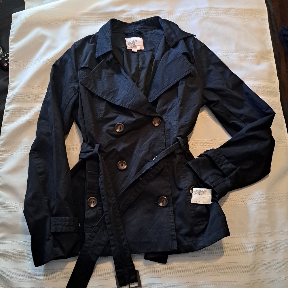 Holstark girls size large black coat NWT
